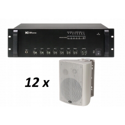 Nagłośnienie naścienne - wzmacniacz ITC TI-550 i głośniki ITC T-776W